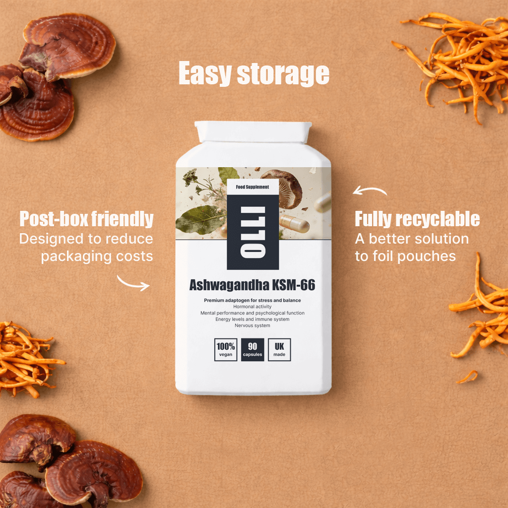 Ashwagandha supplement fully recyclable