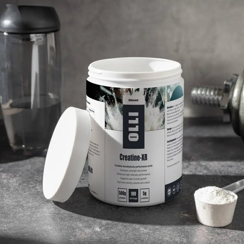 OLLI Creatine-XR creatine supplement supporting increased strength, power output, and repeated high-intensity performance